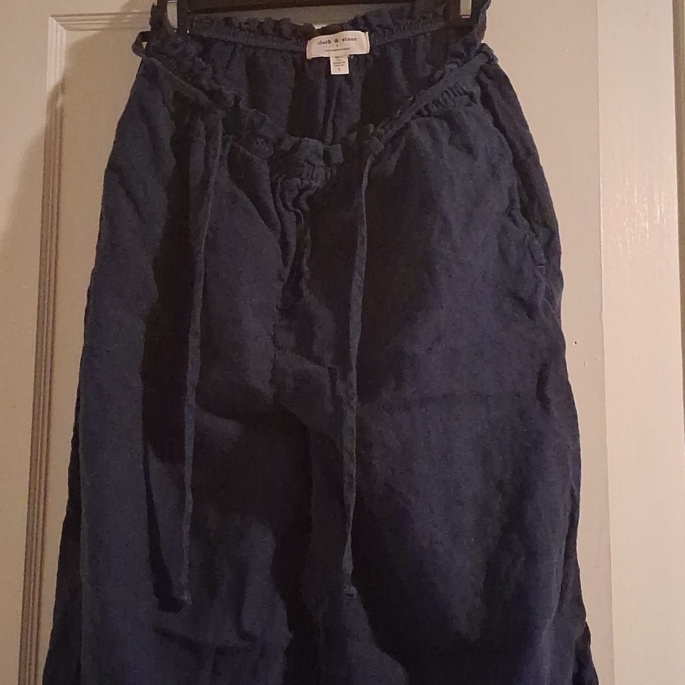 Cloth and stone Navy Wide-Leg Pants - Picture 5 of 6